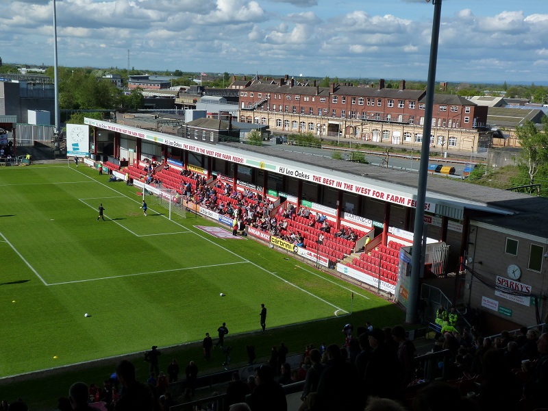 Crewe Alexandra FC - Gresty Road - Railway End