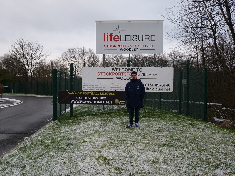 Me outside Stockport Sports