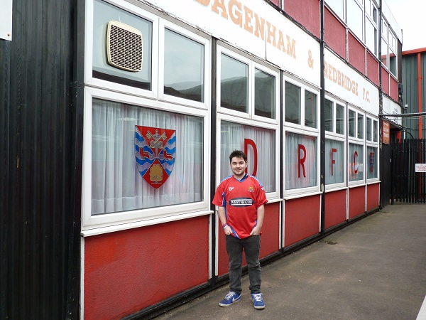 Me outside Victoria Road