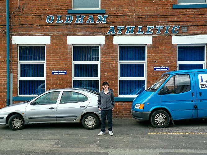 Me outside Boundary Park