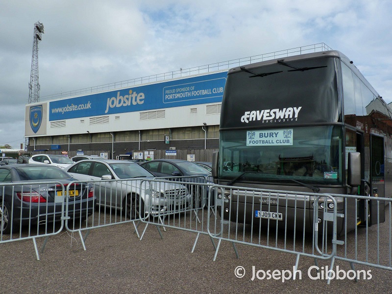 The Bury team coach