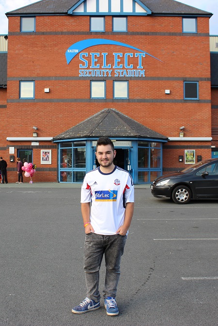 Me outside the ground