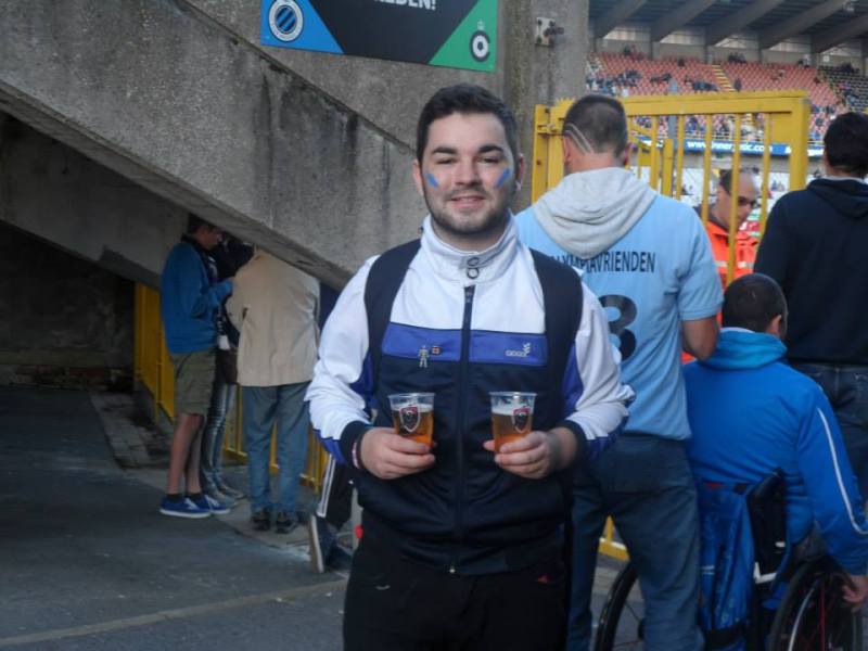 On the open concourse