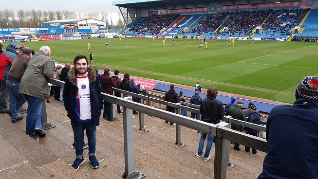 Me inside Brunton Park
