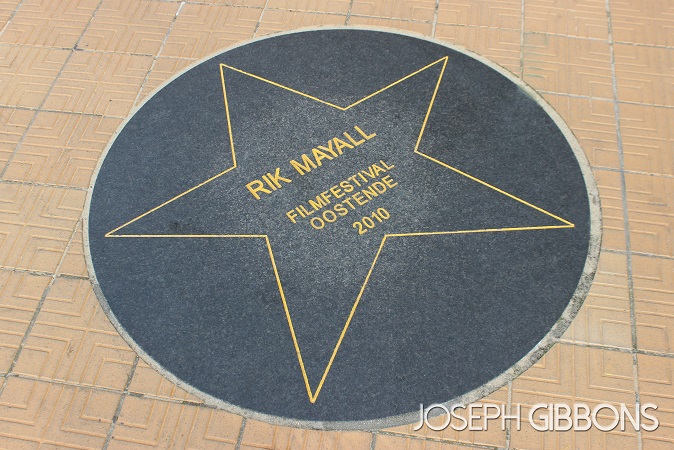 A plaque from when Rik Mayall visited