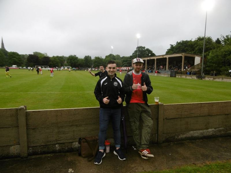 Me and Matt... photobombed by Joe during half time