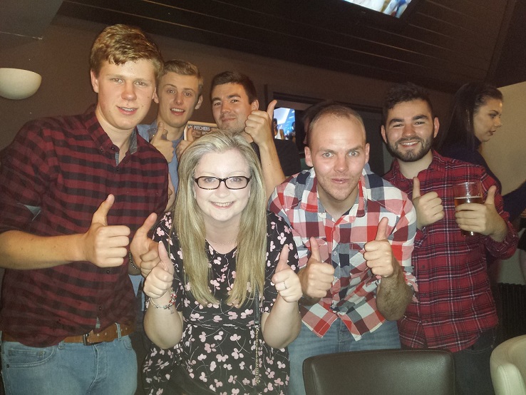 And finally... a squad photo. Tom, Laura, Craig, Joe, Matt and I... I don't know where Aaron was!
