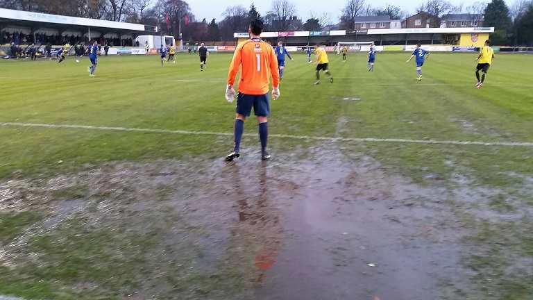 Hakan Burton in goal for Curzon