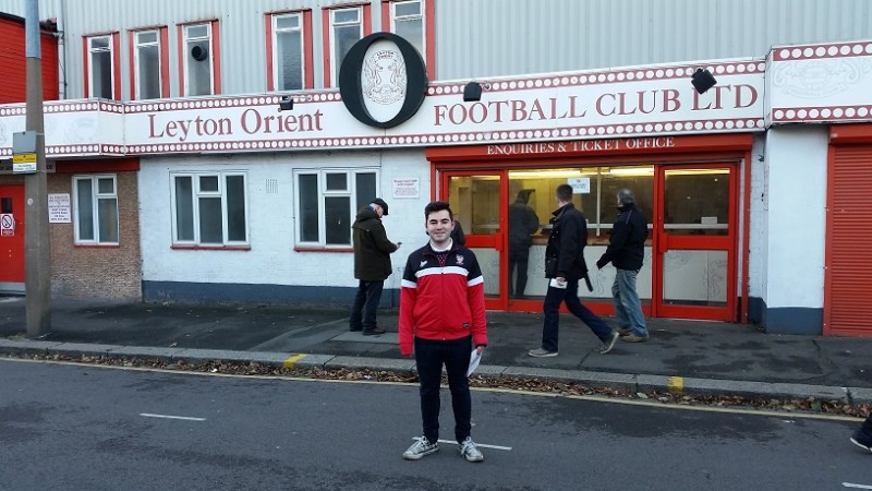 Me outside Brisbane Road