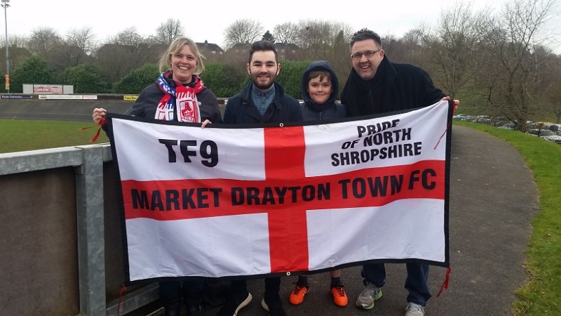 Me with the Market Drayton Town ultras