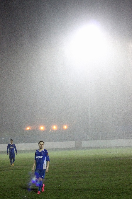 It was raining slightly